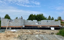 Кладка газобетонных стен в коттедже ГК Урал-Строй